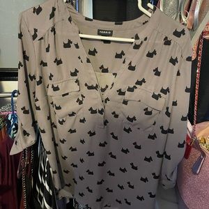 Torrid dog print top